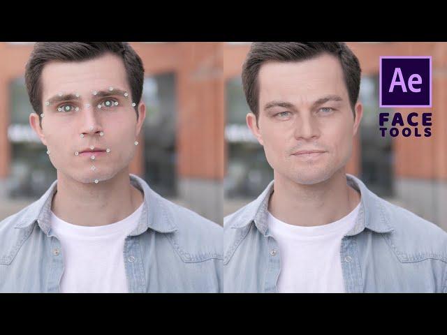 Face replacement in video using a still image and Face Tools - After Effects tutorial