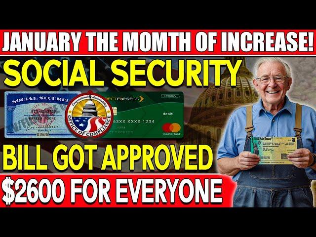 Major Update: Social Security Recipients to Receive $2,600 in January!