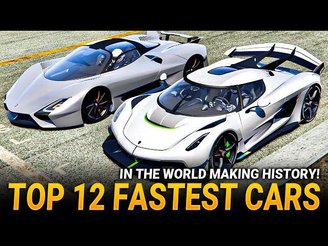 Top 12 FASTEST Cars In The World Making HISTORY!