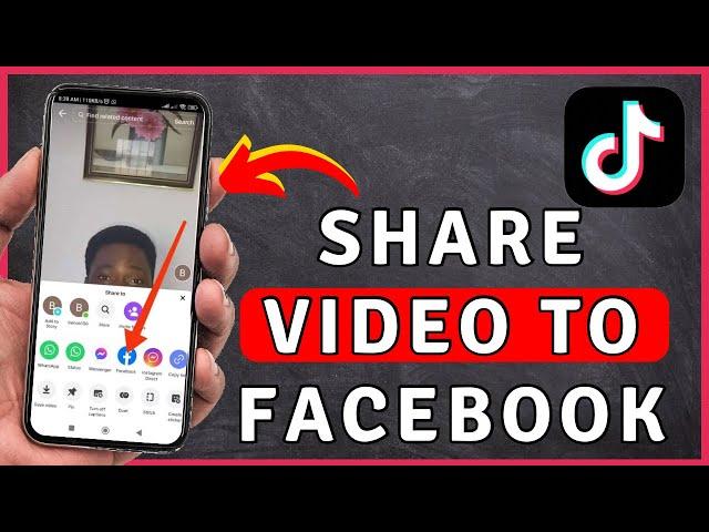 How to SHARE TikTok Video To Facebook | TikTok Tutorial