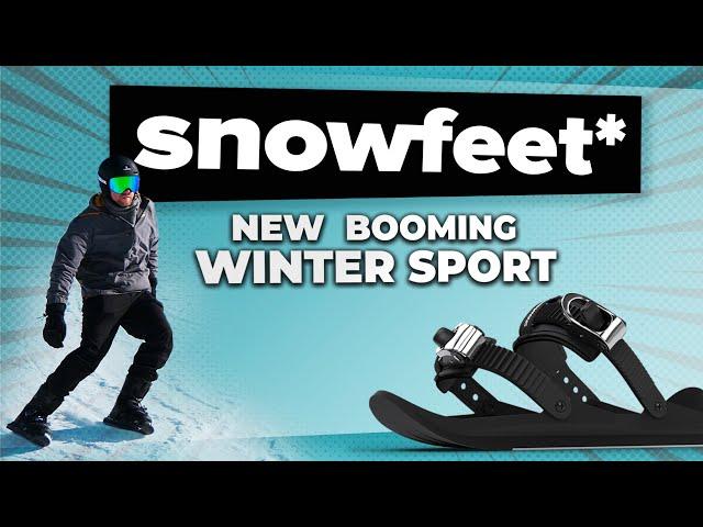 Snowfeet* - New Booming Winter Sport | Skates for Snow | Mini Ski | Short Ski | Skiskates