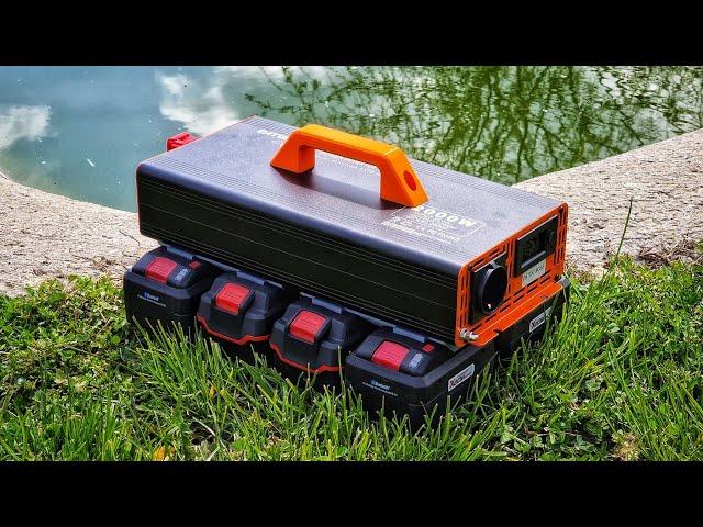 2000W Portable Power Station Pure Sine Inverter up to 1180Wh Power