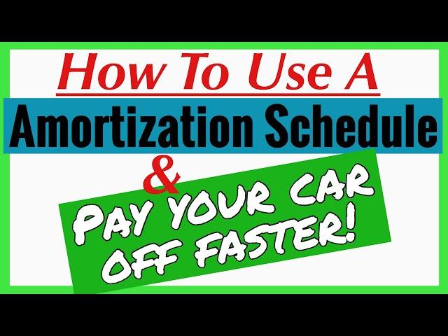 Amortization Schedule Car Loan Breakdown