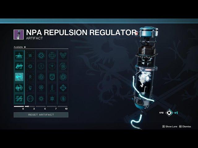 Season of the Deep - New Artifact "NPA Repulsion Regulator" (All Mods & Lore Showcase) [Destiny 2]