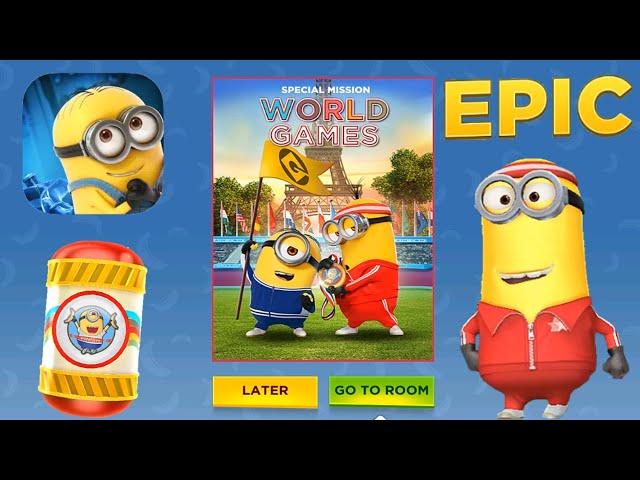 Despicable me Minion Rush gameplay WORLD GAMES special mission Sporty Kevin minion