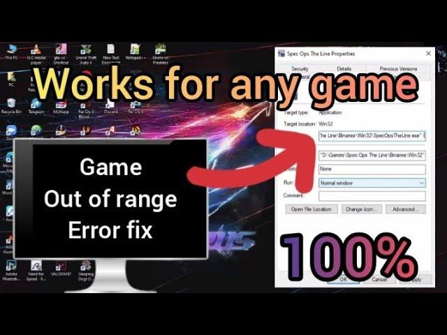 Let's fix the out of range error in any game.