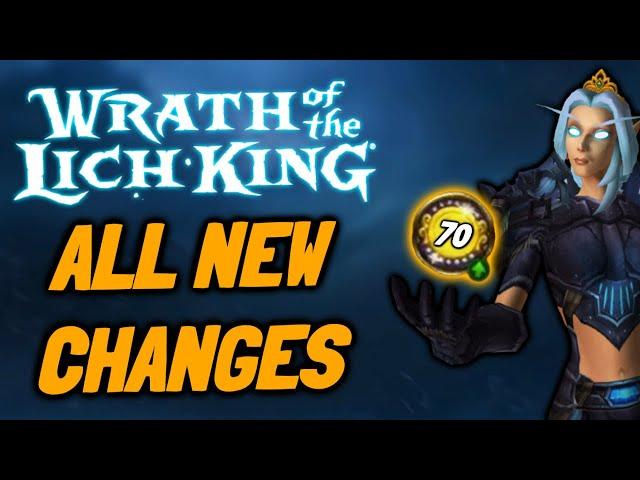 WOTLK Classic Pre Patch Changes