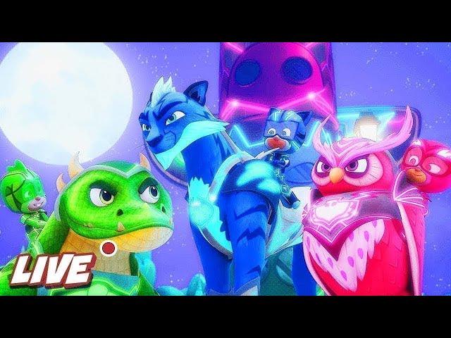 Here Come The PJ Riders | PJ Masks LIVE 24/7  | Kids Cartoon | Video for Kids #pjmasks