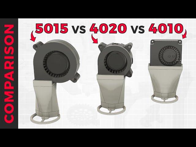 3D Printer Part Cooling FANS COMPARISON (AIRSPEED / NOISE / WEIGHT) - 5015 vs 4020 vs 4010