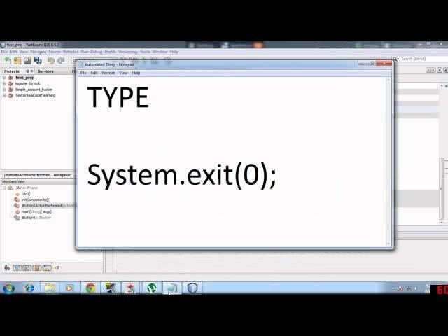 Java programming part 2-making an exit button