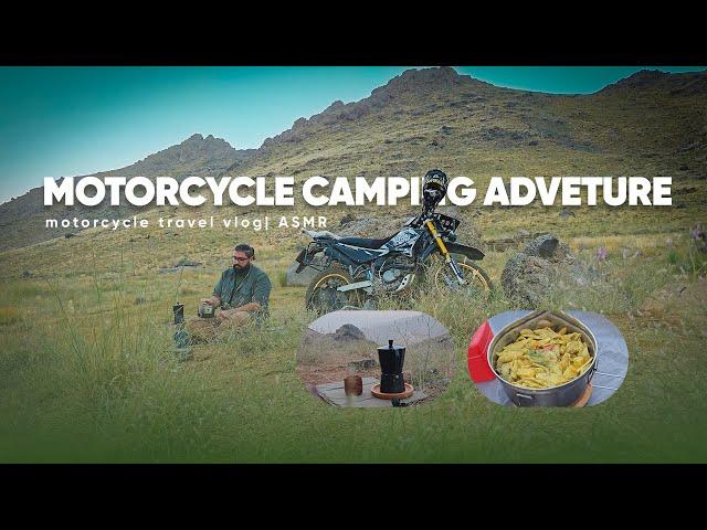 Motorcycle Travel To The Highest Campsite of The Mountain