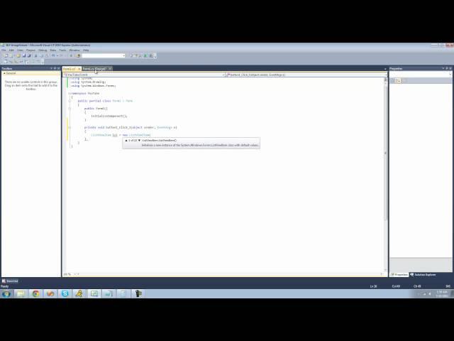 C# Beginners Tutorial - 91 - ListView Control pt 1