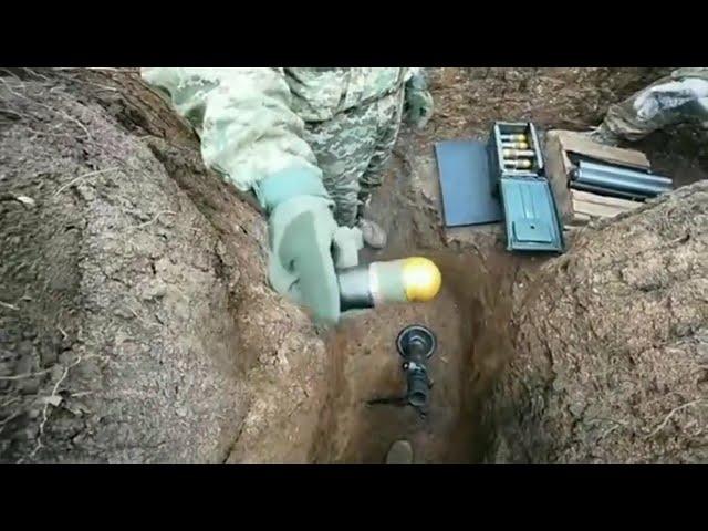 Ukrainian Soldiers Fire 40mm HEDP Grenades With Mortar - Yes You Read Right