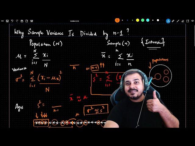 Why Sample Variance is Divided by n-1