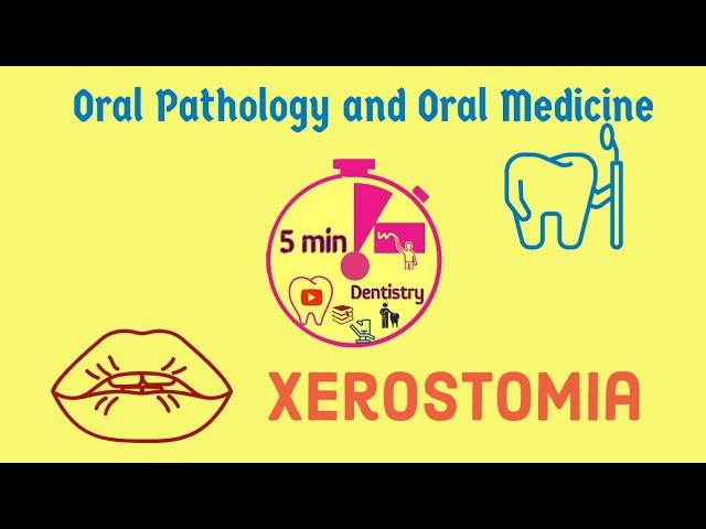 XEROSTOMIA | ORAL PATHOLOGY & ORAL MEDICINE | QUICK LECTURE | 5 min Dentistry