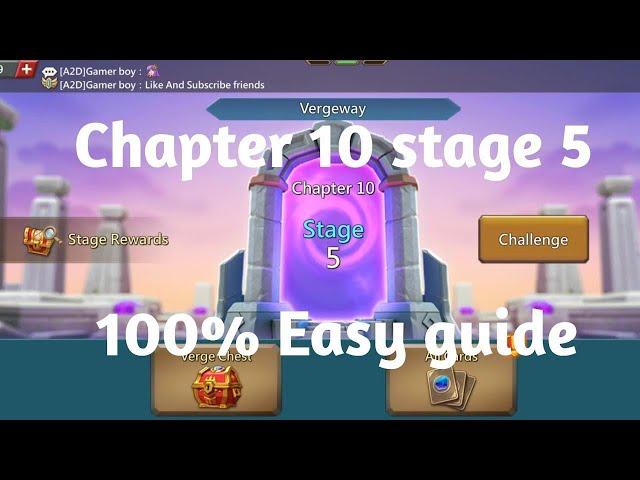 Lords mobile Vergeway chapter 10 stage 5 easy guide