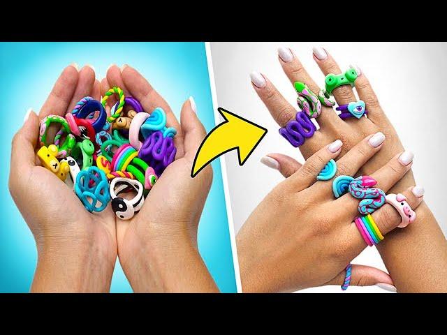 Let's Make Rainbow Polymer Clay Rings For Any Occasion!