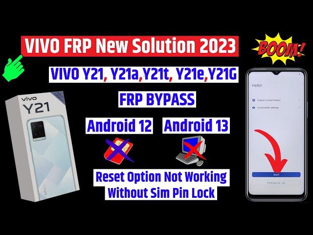 All VIVO Mobile Frp Bypass Android 13 (without pc) 100% Working Latest Trick 2023