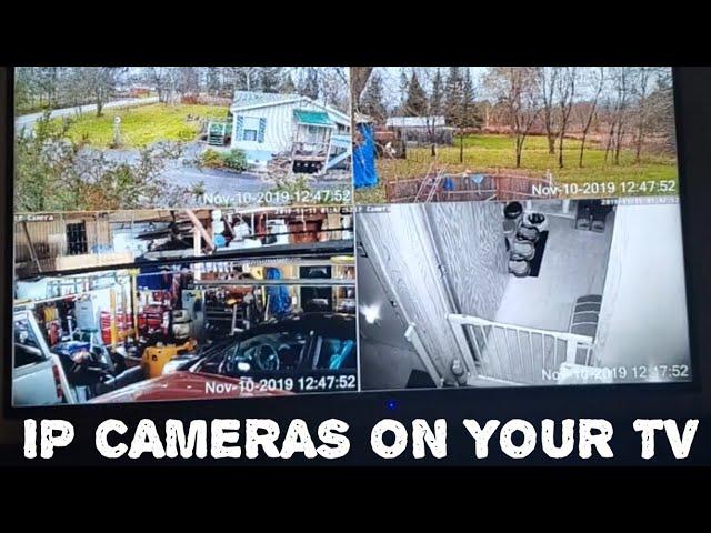 How to connect your IP cameras to your TV monitor