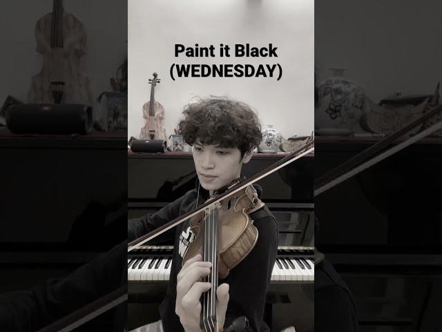 WEDNESDAY - Paint it Black (violin version) #shorts #wednesday