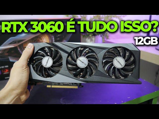 A NOVA RTX 3060 DE 12GB! UMA PLACA CUSTO BENEFÍCIO SERÁ? VEJA PODER EM JOGOS! (e ainda quebrei)