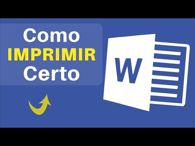 Como IMPRIMIR no Word da Maneira Certa | Passo a Passo