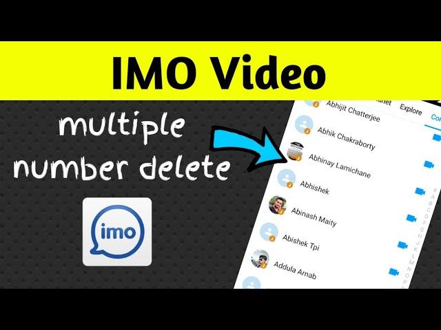 How To Delete IMO Contact || Trending Tech Zone