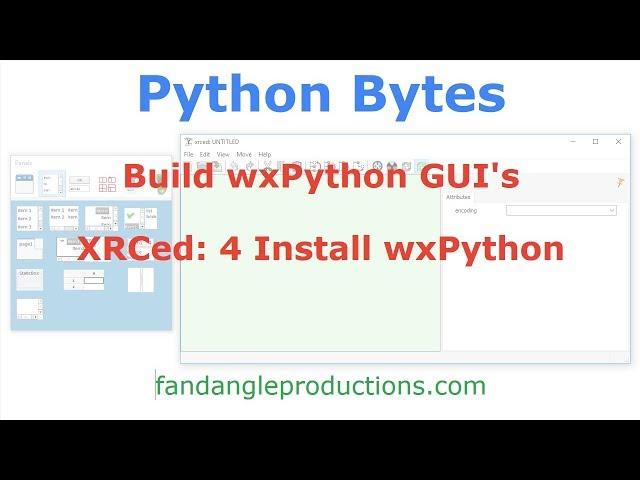 XRCed: 4 Install wxPython