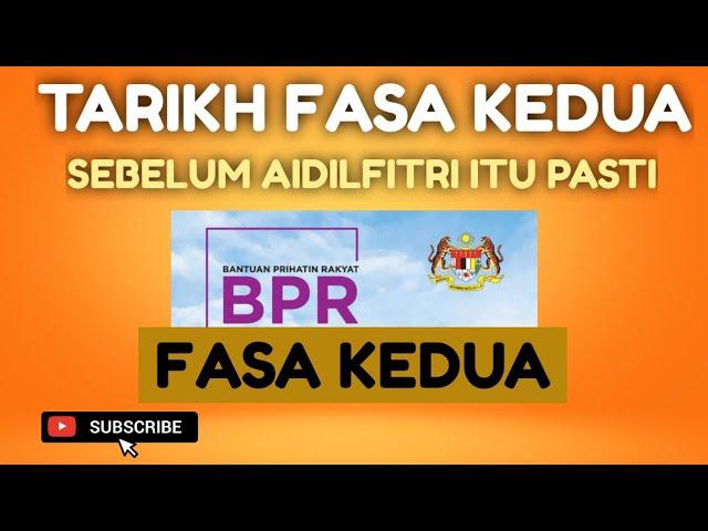 PENJELASAN TARIKH BAYARAN BPR FASA 2. TETAPLAH BERHARI RAYA..