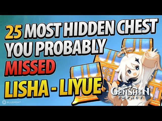 25 Most Unexpected Hidden Chest in Lisha Area of Liyue Genshin Impact