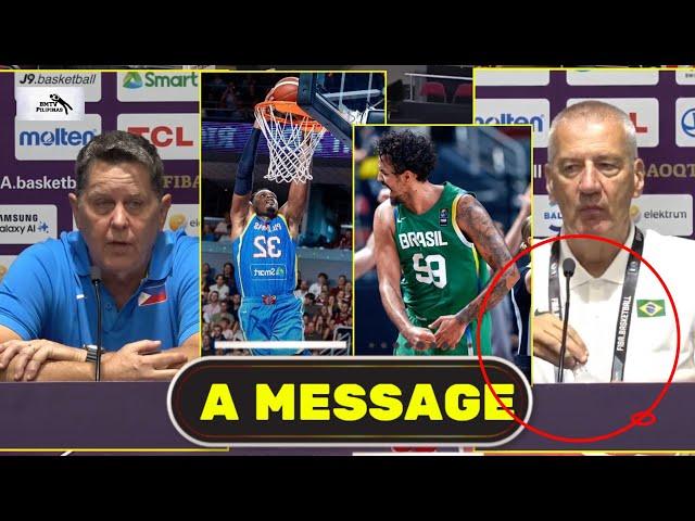 COACH ng Brazil may MENSAHE sa LABAN ng Gilas pilipinas ! Coach TIM dapat nasa NBA si JB !