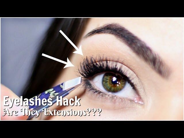 Applying False Eyelashes Hack | To Look Like Lash Extensions!? | TheMakeupChair