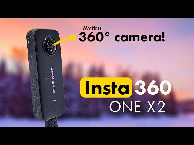 Insta360 One X2 // First time using a 360° camera in the real world! Getting started & ski b-roll