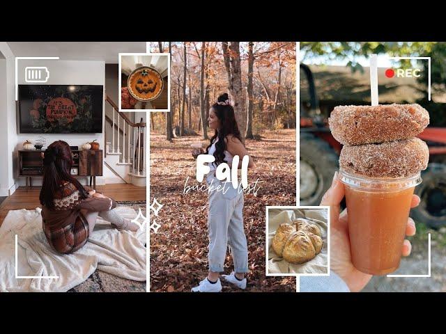 my ULTIMATE fall bucket list 2024 (autumn inspiration from a new england girlie)