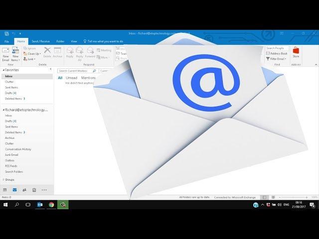 Microsoft Outlook 2016 - Tutorial for Beginners - Setup and General Overview