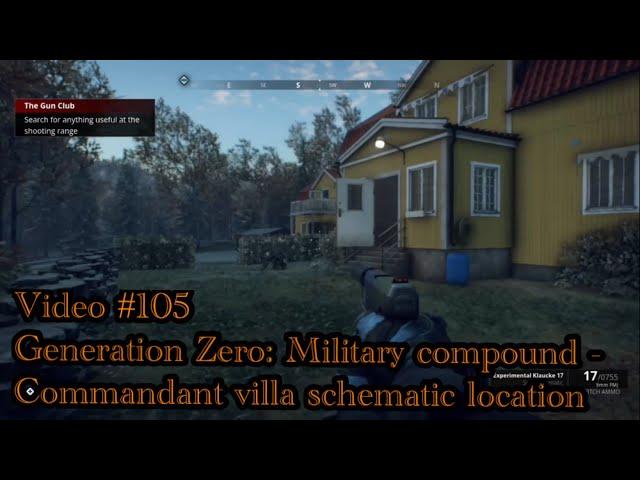 Generation Zero: Military Compound - Commandant villa schematic location