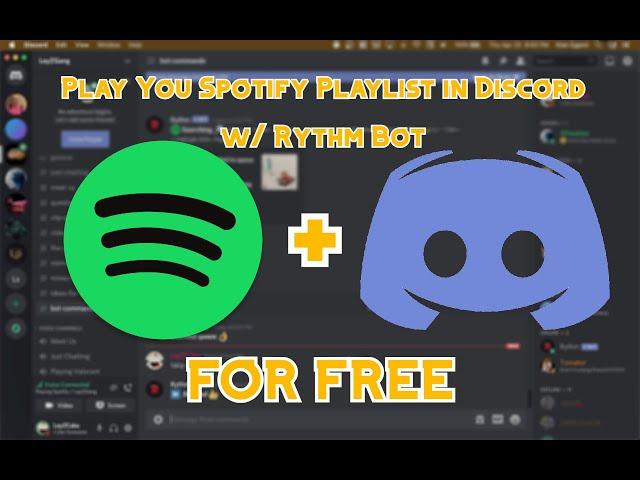 How To Play Your Spotify Playlist in Discord w/ Rhythm (Free)