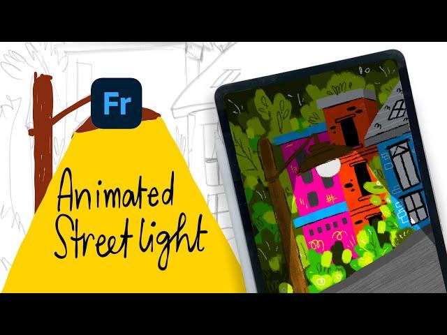 ADOBE FRESCO Animated Streetlight