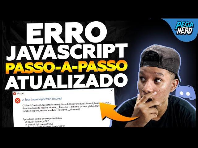 COMO RESOLVER ERRO JAVASCRIPT NO DISCORD installation has failed FUNCIONAL (RESOLVIDO) - 2023 