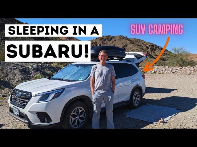 Van Life in a SUBARU FORESTER & Tent! | No Build SUV Camping & Tour With Gary 