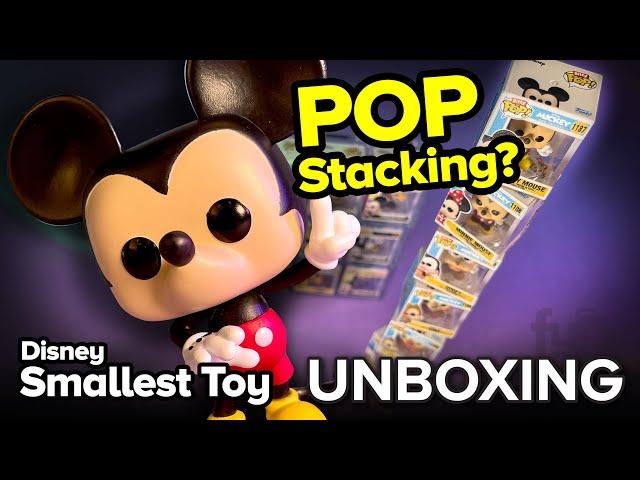 UNBOXING DISNEY MICKEY & Friends FUNKO BITTY POP  | Beat Pop Stacking Challenge