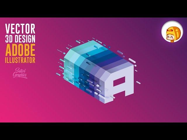 Illustrator FUNKY 3D Shape Tutorial | Satori Graphics