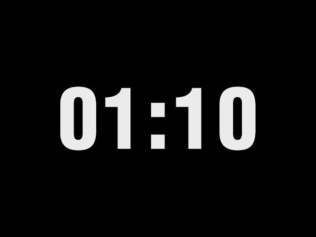 1 Minute 10 Second Timer Countdown | 1:10