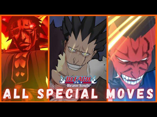 All Kenpachi Zaraki Special Moves Bleach Brave Souls