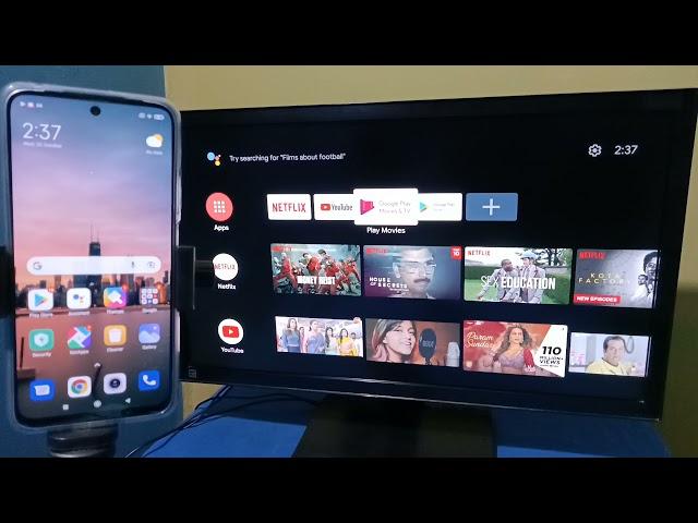 How to Screen Cast any Redmi Phone to Android TV | Chromecast | Screen Mirroring