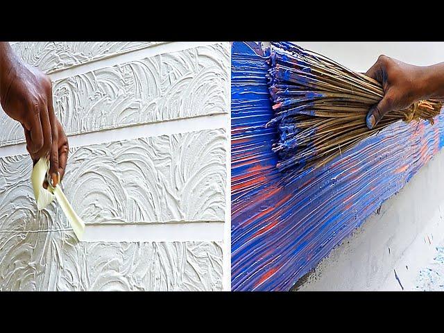 8 New Wall putty texture designs techniques and ideas
