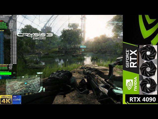 Crysis 3 Remastered, Very High Settings, Ray Tracing 4K | RTX 4090 | i9 14900KS