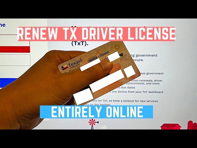 How to Renew Texas Drivers License Online (License Expiring?)