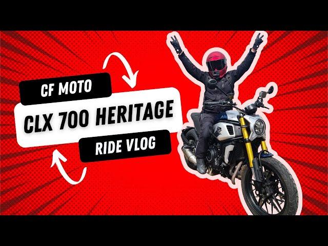 Riding the CF MOTO CLX 700 HERITAGE for the first time! // that SOUND! 