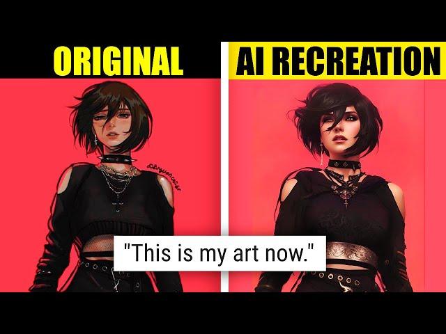 This NEW way of STEALING art using Ai is INCREDIBLY sneaky...